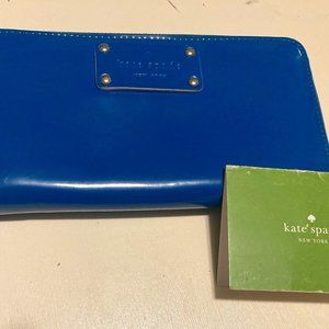 Kate Spade Cobalt Blue Leather Large Wallet